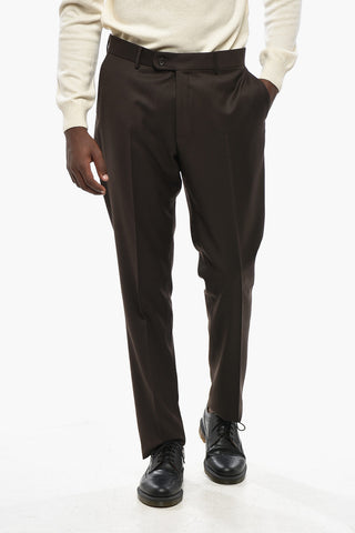CC COLLECTION Single-Breasted Slim-Fit Wool-Blend Suit