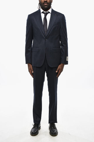 CC COLLECTION Virgin Wool Suit with Flap Pockets