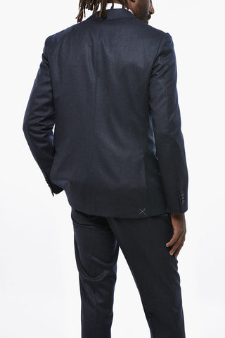 CC COLLECTION Virgin Wool Suit with Flap Pockets