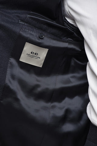 CC COLLECTION Virgin Wool Suit with Flap Pockets