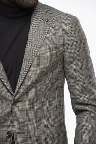 CC Collection Blazer REFINED aus Schurwolle mit Glen-Plaid-Muster