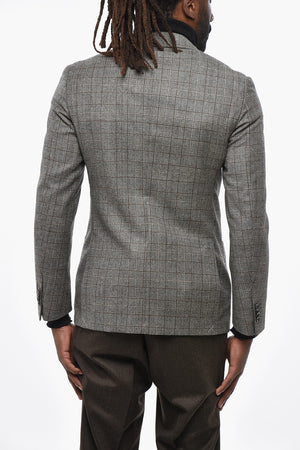 CC Collection Blazer REFINED in Lana Vergine con Motivo Glen Plaid