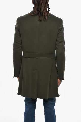 CC COLLECTION Double-breasted Coat with Peak Lapel