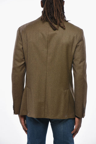 CC COLLECTION Virgin Wool Unlined Blazer with Patch Pockets