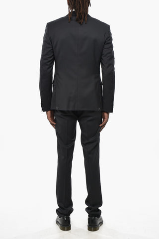 CC COLLECTION 2-Piece Virgin Wool Suit with Flap Pockets
