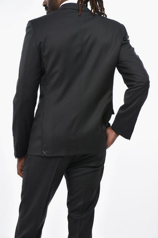 CC COLLECTION 2-Piece Virgin Wool Suit with Flap Pockets