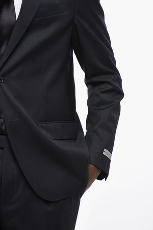 Abito 2 Bottoni in Lana Vergine Due Spacchi Revers Classico