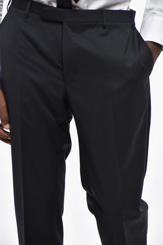 Abito 2 Bottoni in Lana Vergine Due Spacchi Revers Classico