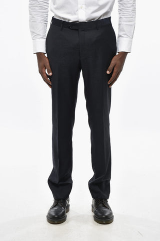 Abito 2 Bottoni CERIM.ACADEMY in Lana Vergine Due Spacchi Revers a Lancia Ad Orlo Dritto