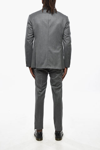 CC COLLECTION Virgin Wool Suit with Peak Lapel