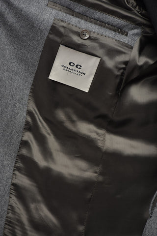 CC COLLECTION Virgin Wool Suit with Peak Lapel