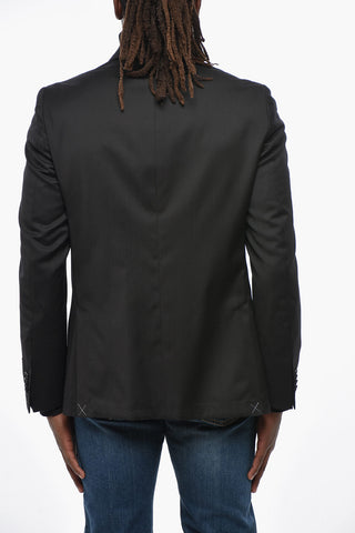 CC COLLECTION Blazer in Lana Vergine con Rever a Lancia