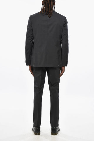 CC COLLECTION Abito Slim Fit in Lana Stretch con Rever Classico