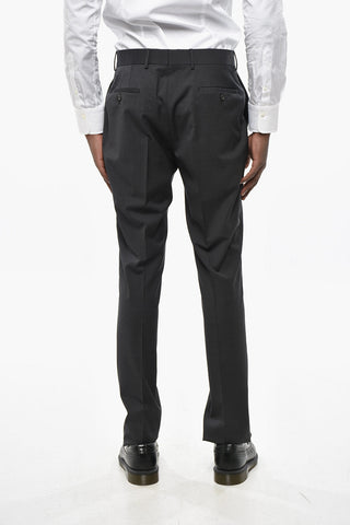 CC COLLECTION Abito Slim Fit in Lana Stretch con Rever Classico