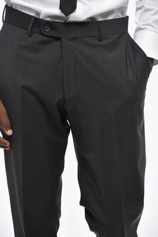 CC COLLECTION Abito Slim Fit in Lana Stretch con Rever Classico