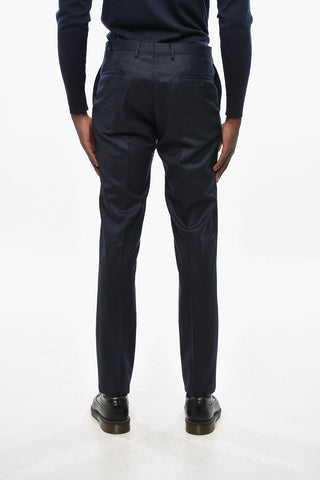 CC COLLECTION Virgin Wool Slim Fit Blazer with Flap Pockets