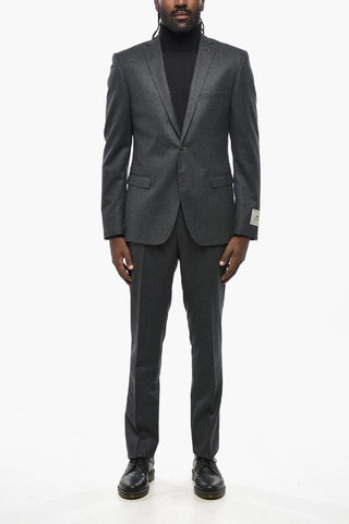 CC COLLECTION Virgin Wool Suit with Flap Pockets