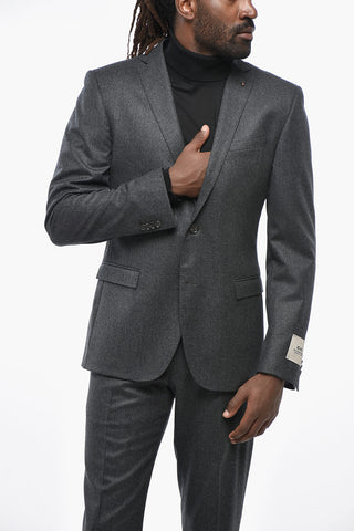 CC COLLECTION Virgin Wool Suit with Flap Pockets