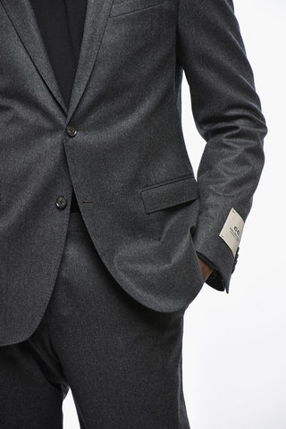 CC COLLECTION Virgin Wool Suit with Flap Pockets