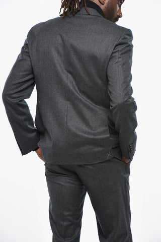 CC COLLECTION Virgin Wool Suit with Flap Pockets
