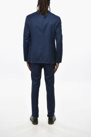CC COLLECTION Anzug aus Schurwolle im Bird's-Eye