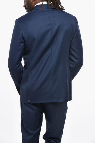 CC COLLECTION Anzug aus Schurwolle im Bird's-Eye