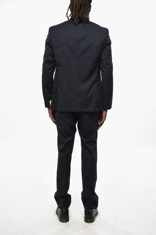 Two-Button Virgin Wool Suit with Two Vents