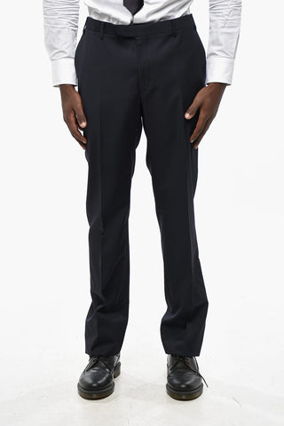 Two-Button Virgin Wool Suit with Two Vents