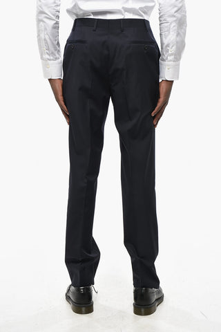 Two-Button Virgin Wool Suit with Two Vents