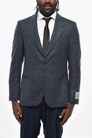 CC COLLECTION Blazer Semi-foderato in Lana District Check