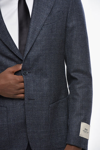 CC COLLECTION Blazer Semi-foderato in Lana District Check
