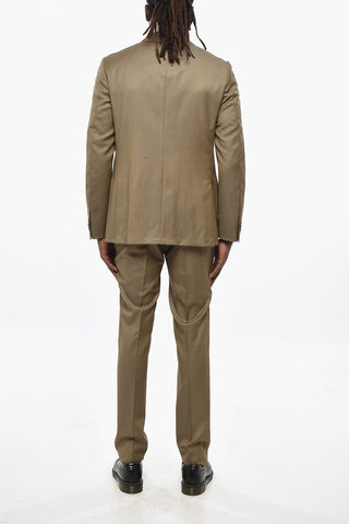 CC COLLECTION Slim-Fit Virgin Wool Suit With Classic Lapel
