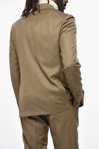 CC COLLECTION Slim-Fit Virgin Wool Suit With Classic Lapel
