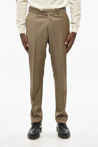 CC COLLECTION Slim-Fit Virgin Wool Suit With Classic Lapel
