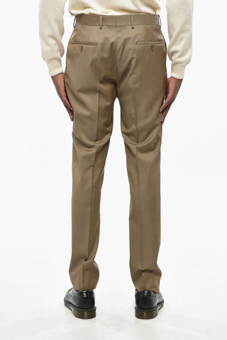 CC COLLECTION Slim-Fit Virgin Wool Suit With Classic Lapel