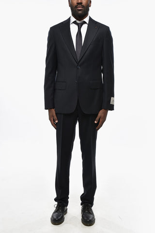 CC COLLECTION Wool-Blend Suit With Slim-Fit Design