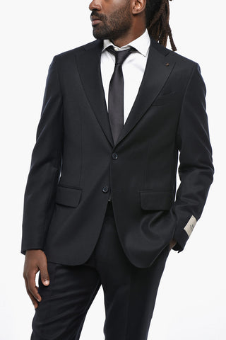 CC COLLECTION Wool-Blend Suit With Slim-Fit Design