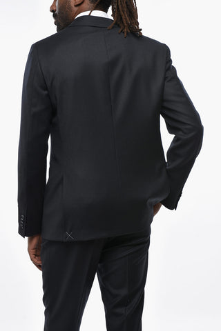 CC COLLECTION Wool-Blend Suit With Slim-Fit Design