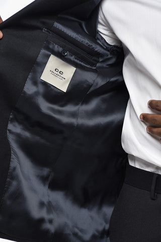 CC COLLECTION Wool-Blend Suit With Slim-Fit Design