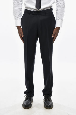 CC COLLECTION Wool-Blend Suit With Slim-Fit Design