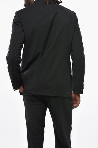 CC COLLECTION Stretch Wool Suit with Flap Pockets