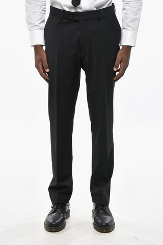 CC COLLECTION Stretch Wool Suit with Flap Pockets