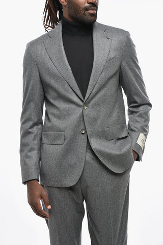 CC COLLECTION Virgin Wool Suit with Flap Pockets