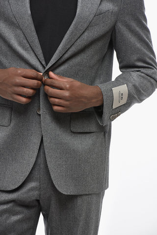 CC COLLECTION Virgin Wool Suit with Flap Pockets