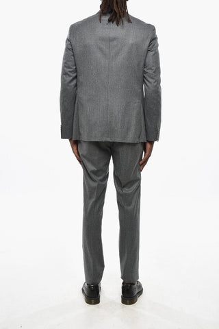 CC COLLECTION Virgin Wool Suit with Flap Pockets