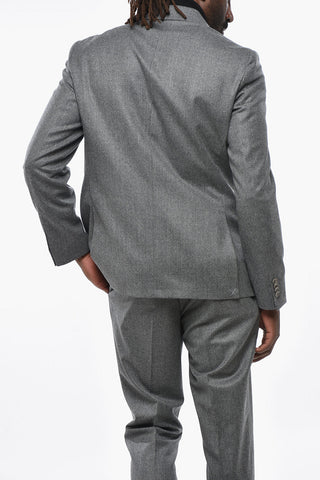 CC COLLECTION Virgin Wool Suit with Flap Pockets