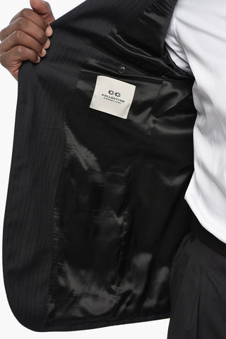 CC COLLECTION Virgin Wool Suit with Classic Lapel