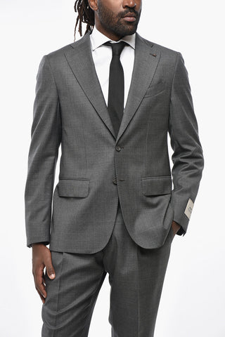 CC COLLECTION Virgin Wool Suit with Classic Lapel