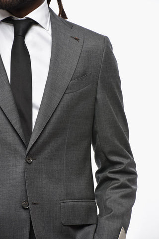 CC COLLECTION Virgin Wool Suit with Classic Lapel