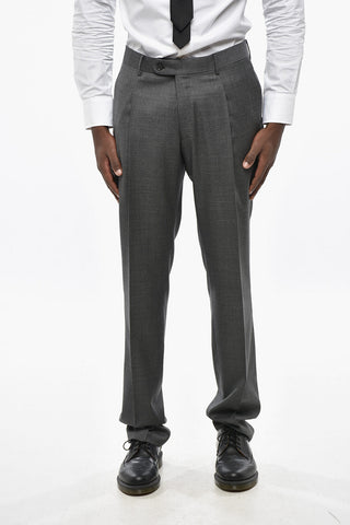 CC COLLECTION Virgin Wool Suit with Classic Lapel